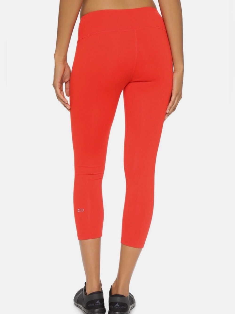 Splits59 Red Nova Performance Low Rise Capri Leggings Size Extra Small‎